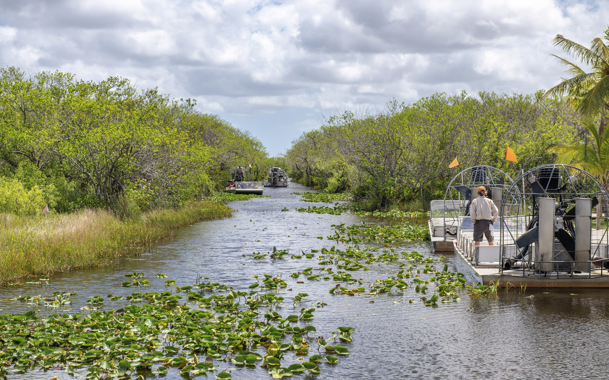 Airboats im Everglades Nationalpark, USA