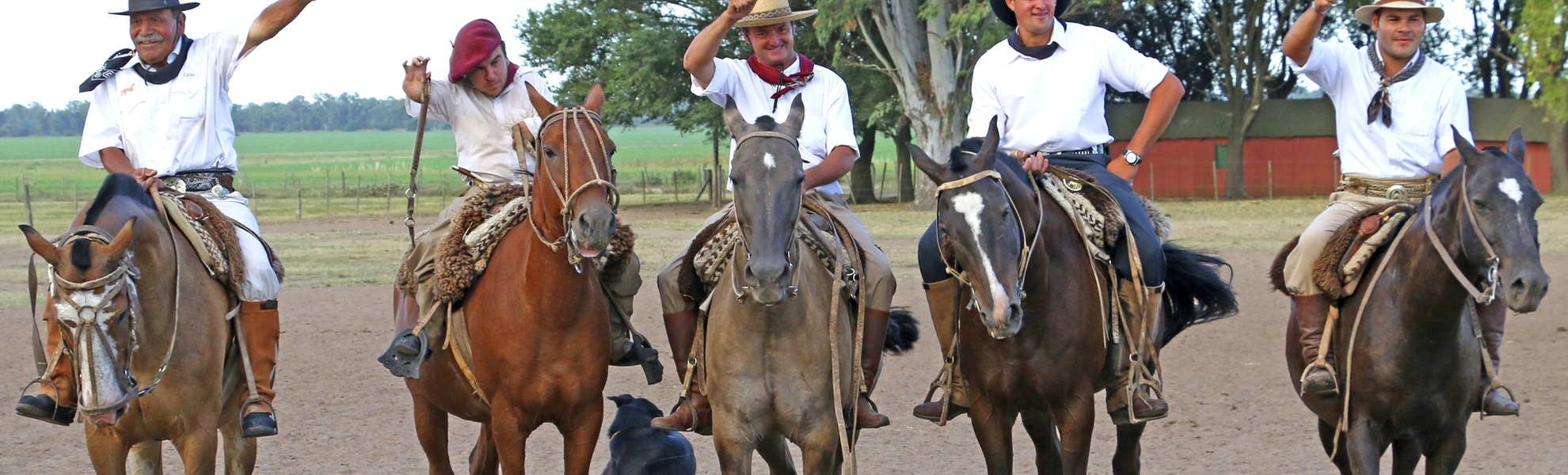Gauchos präsentieren ihr Können, Argentinien
