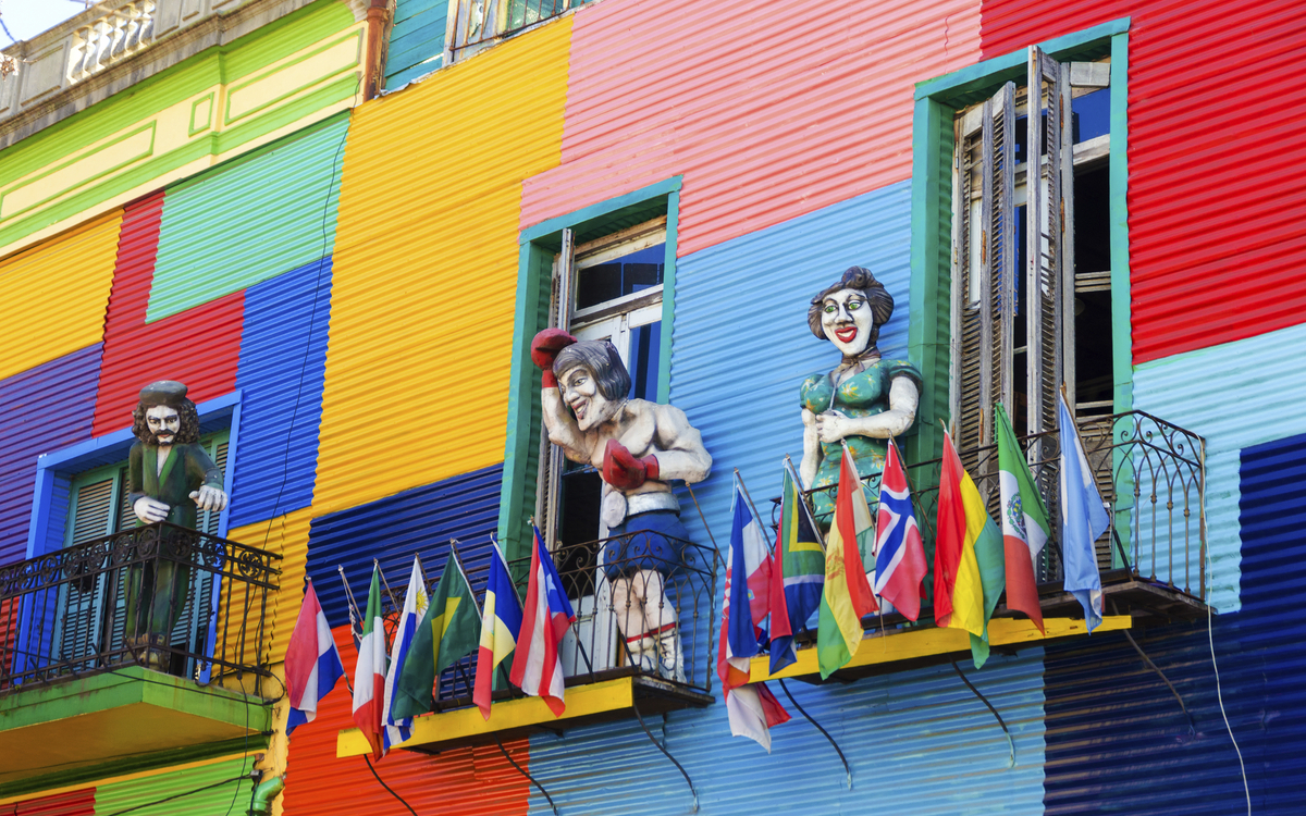 Farbenfroher Stadtteil La Boca