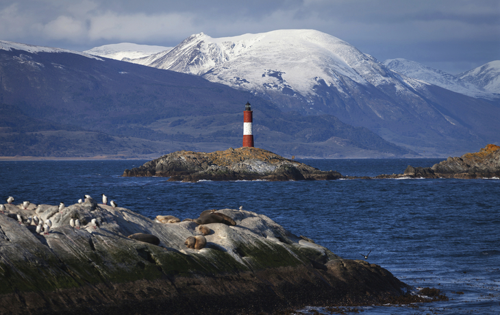 Faro les Éclaireurs auf dem Beagle Kanal in Argentinien