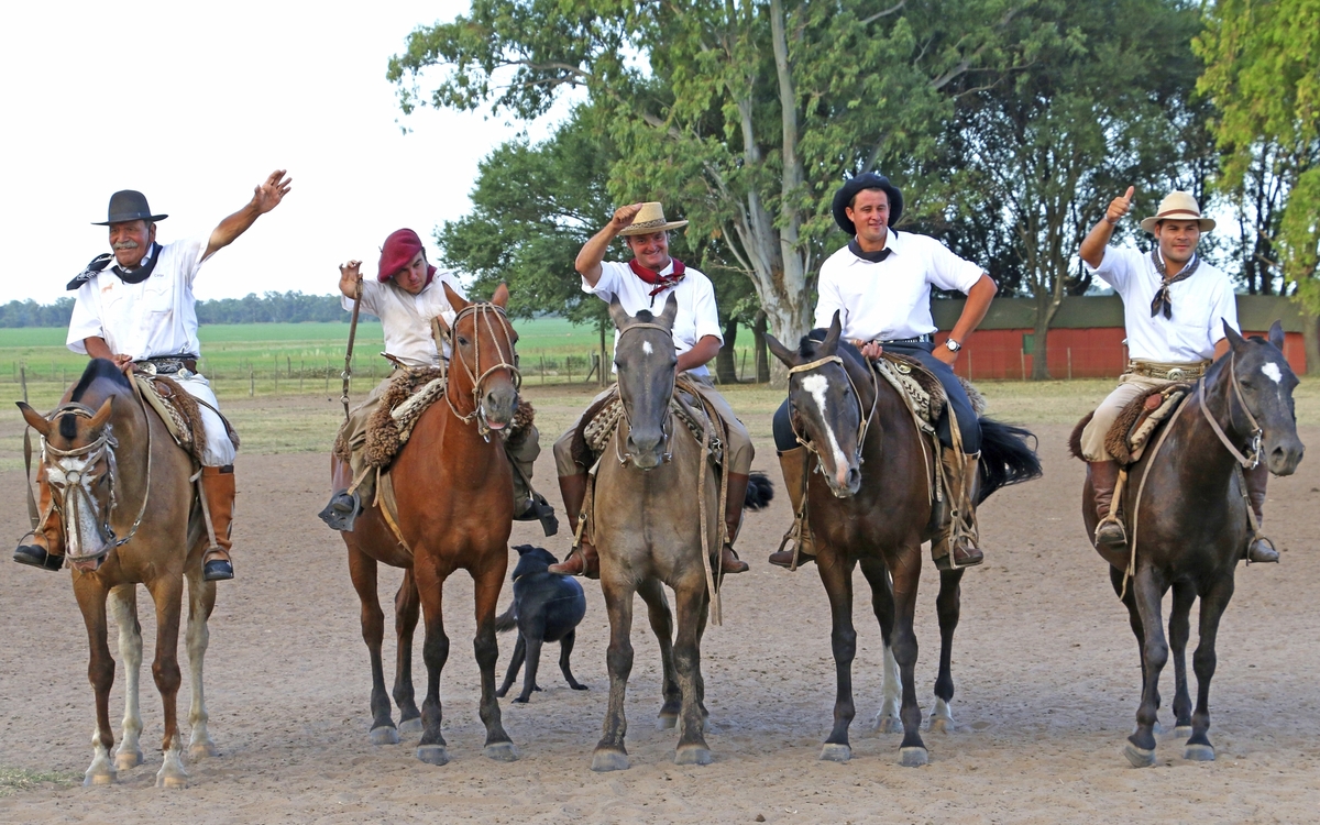 Gauchos präsentieren ihr Können, Argentinien