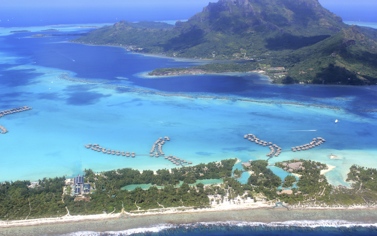 Helikopterflug über Bora Bora