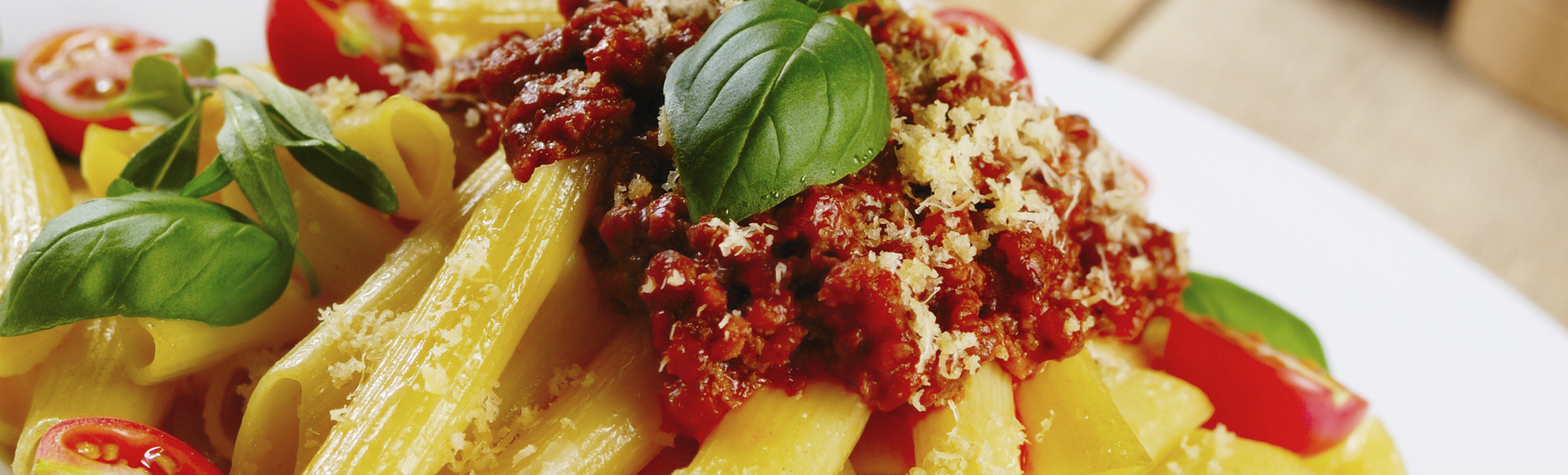 schmackhaft zubereitete Pasta