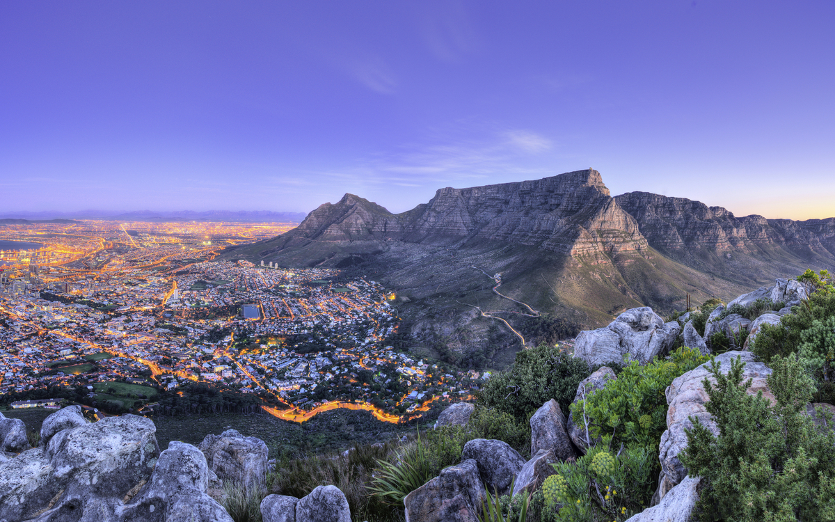 über den Dächern von Kapstadt, Südafrika