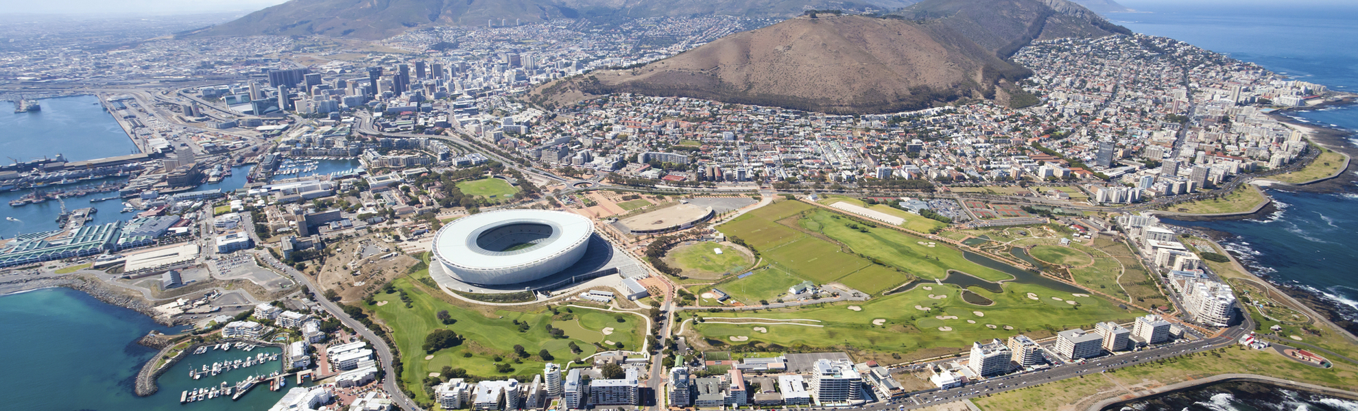 Luftaufnahme von Kapstadt, Südafrika