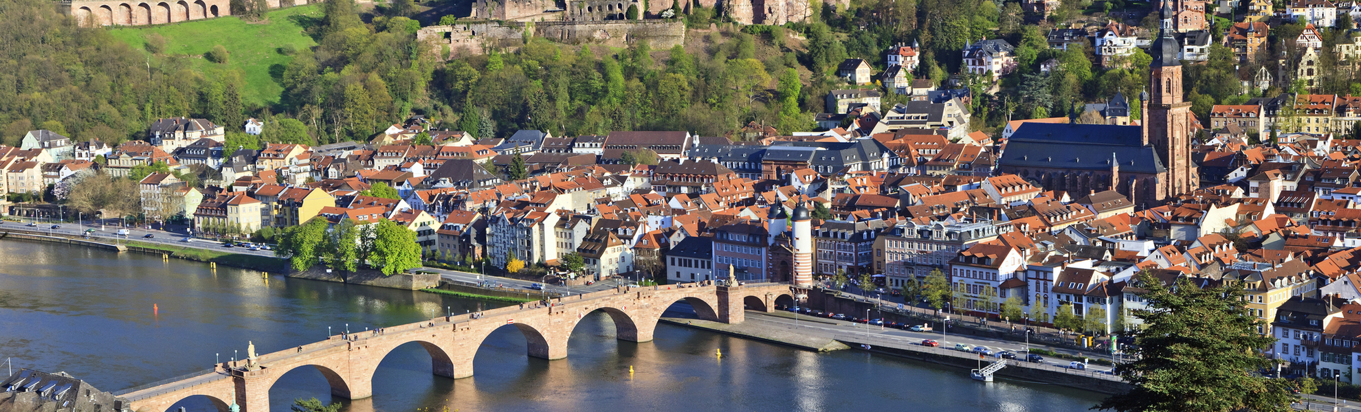 Panoramablick auf Heidelberg, Deutschland