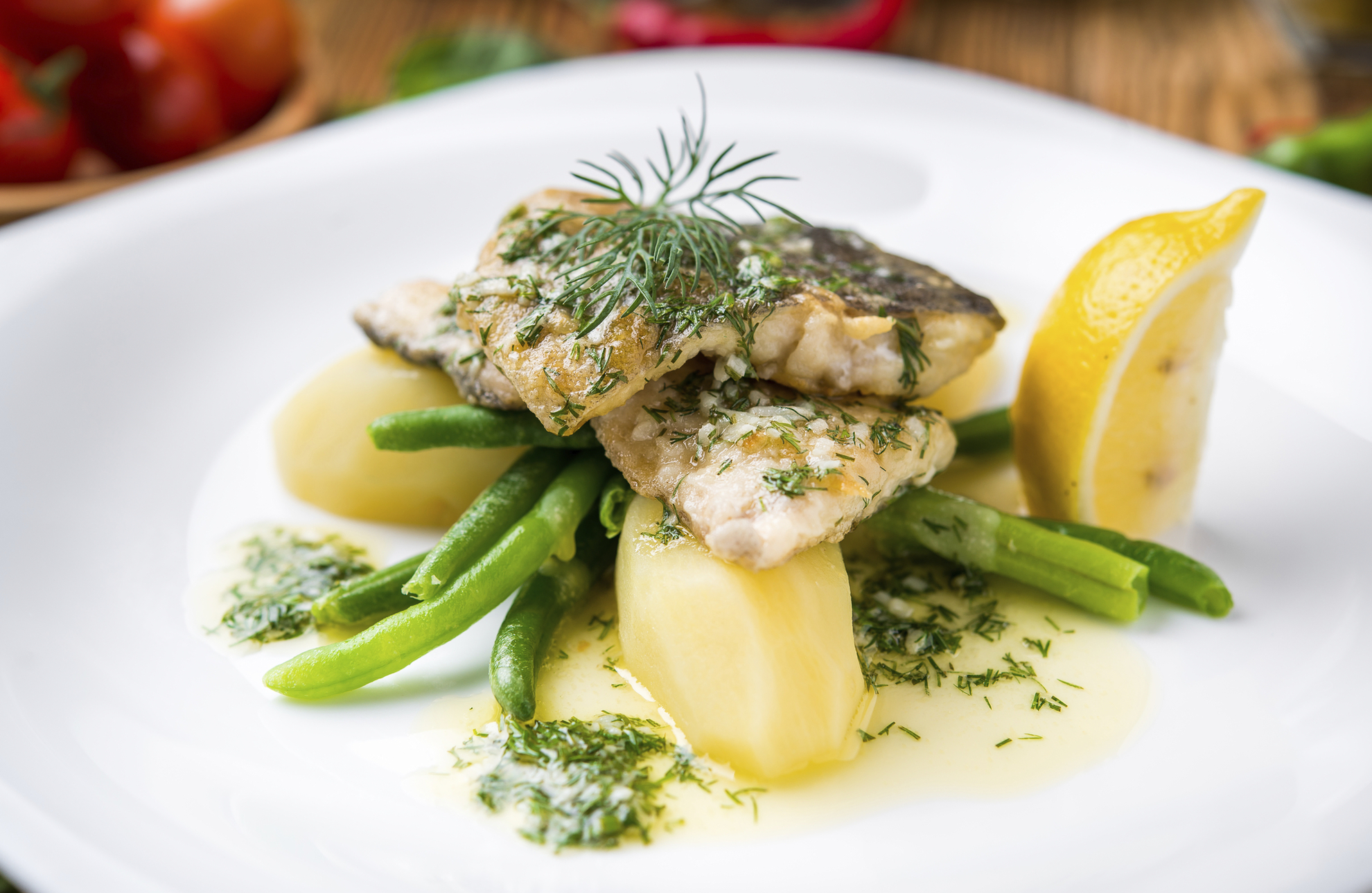 schmackhaft zubereiteter Fisch