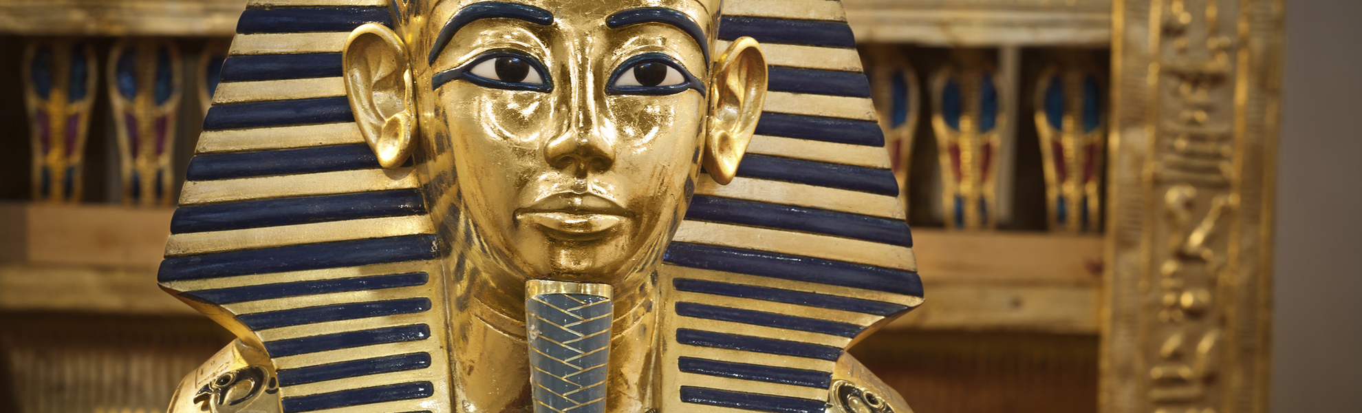 Maske von Tutanchamun in Ägypten