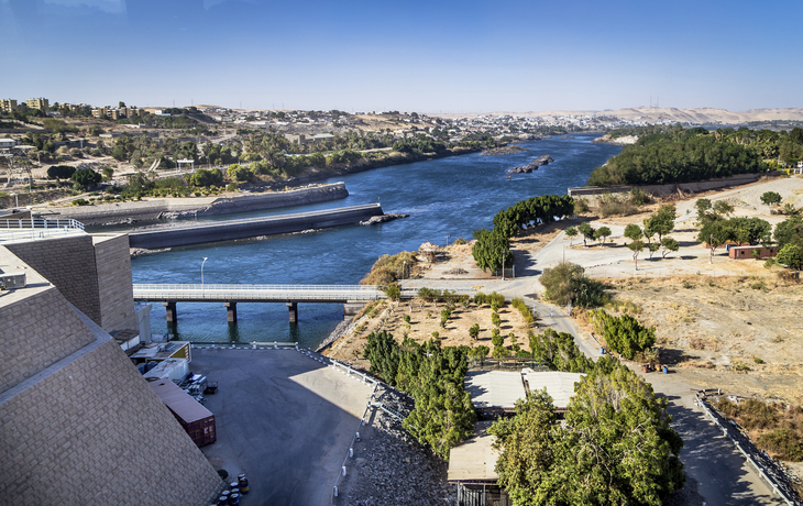 Assuan-Staudamm in Ägypten