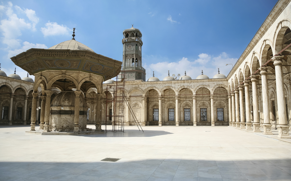 Brunnen der Alabaster Moschee in Kairo, Ägypten