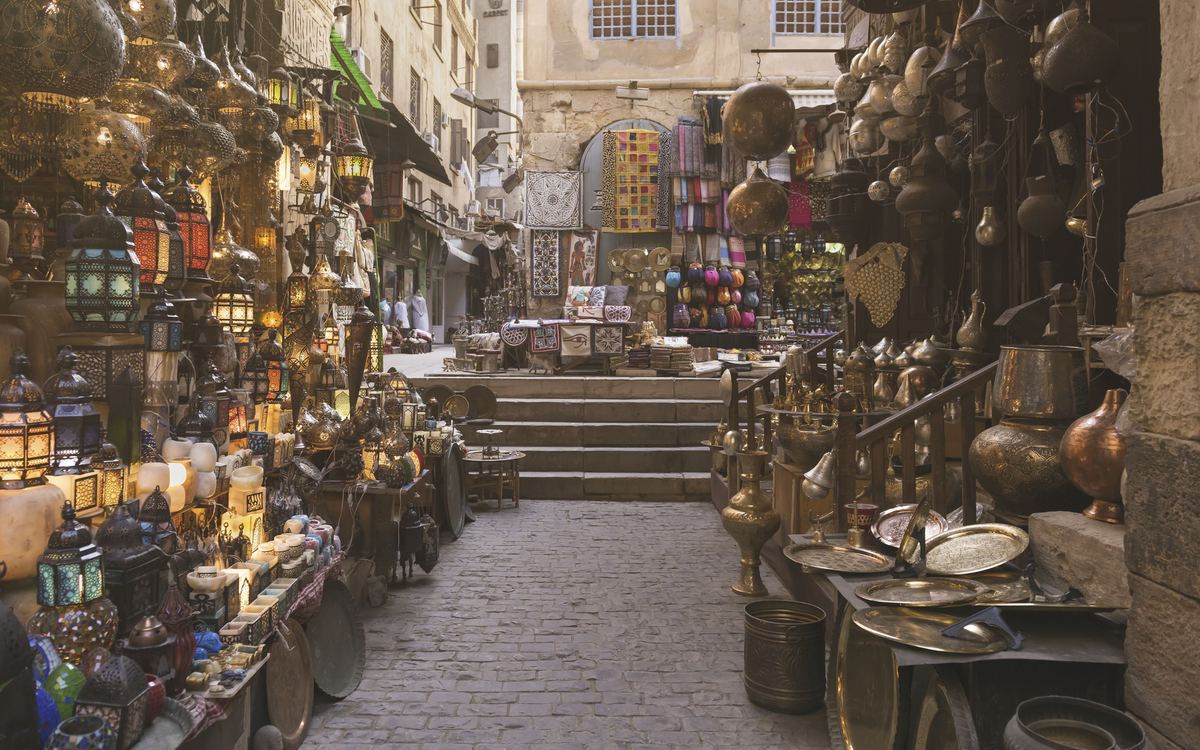 Khan el-Khalili Basar in Kairo, Ägypten