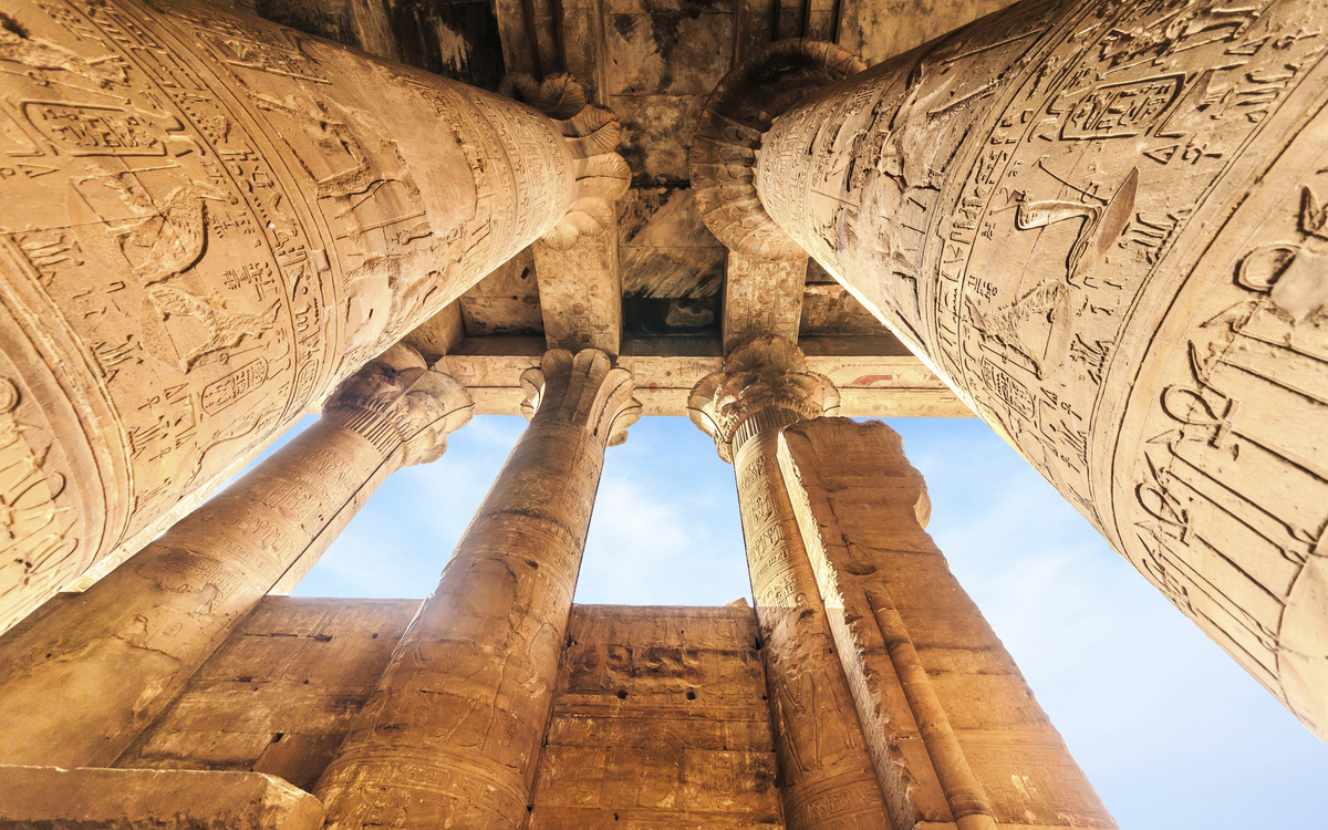 Der Horus Tempel von Edfu in Ägypten