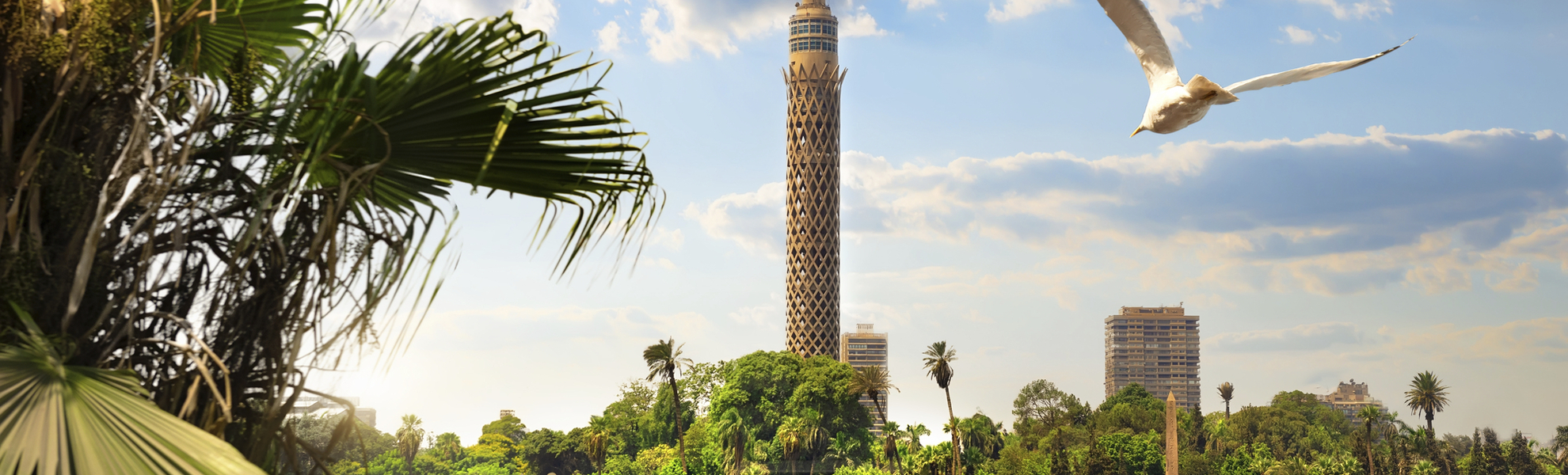 Am Nilufer in Kairo, Ägypten