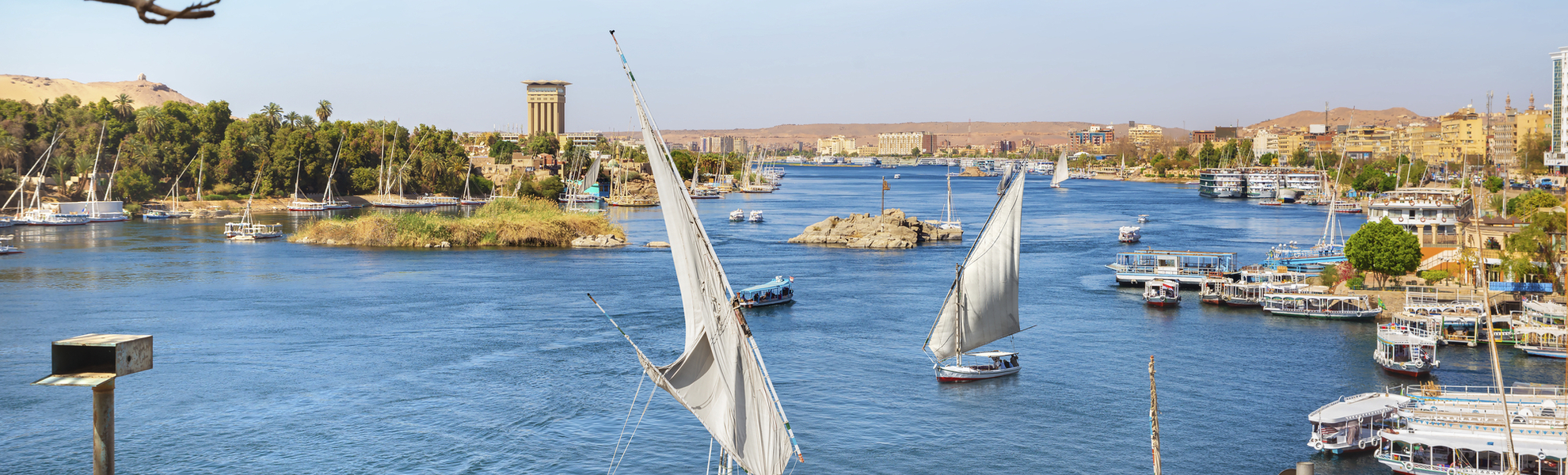 Blick auf Assuan, Ägypten