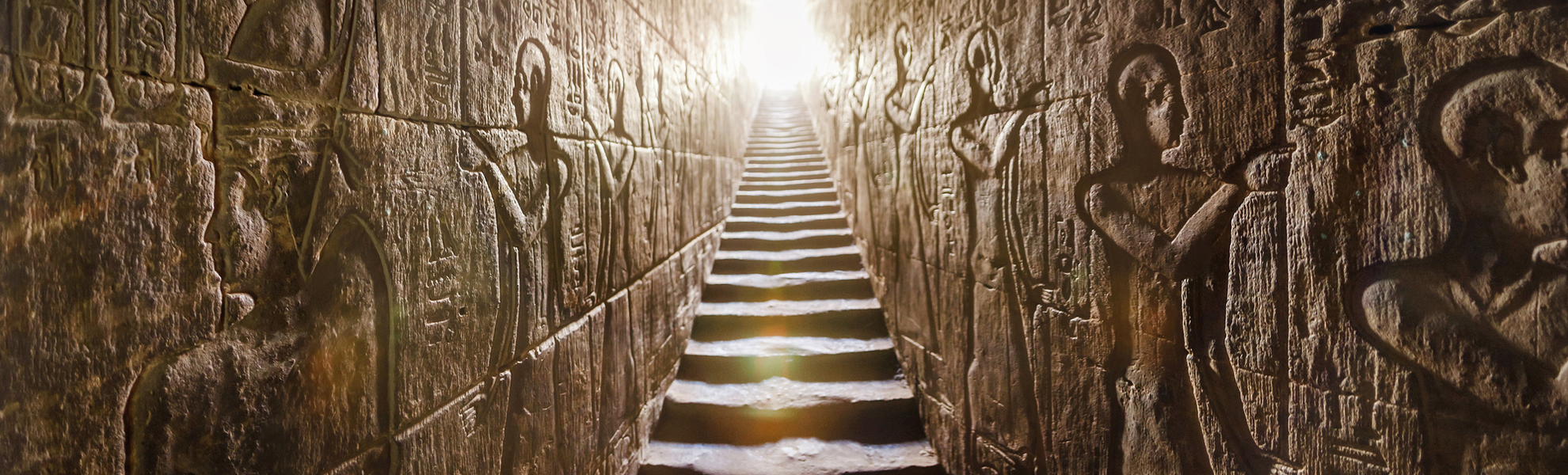 Im Horus-Tempel von Edfu, Ägypten