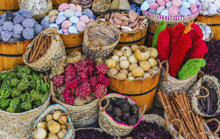 Gewürzstand auf einem Markt in Ägypten