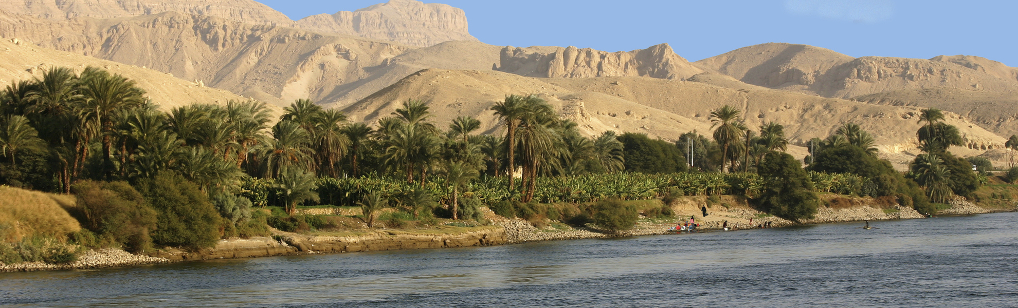 Beeindruckende Nillandschaft in Ägypten