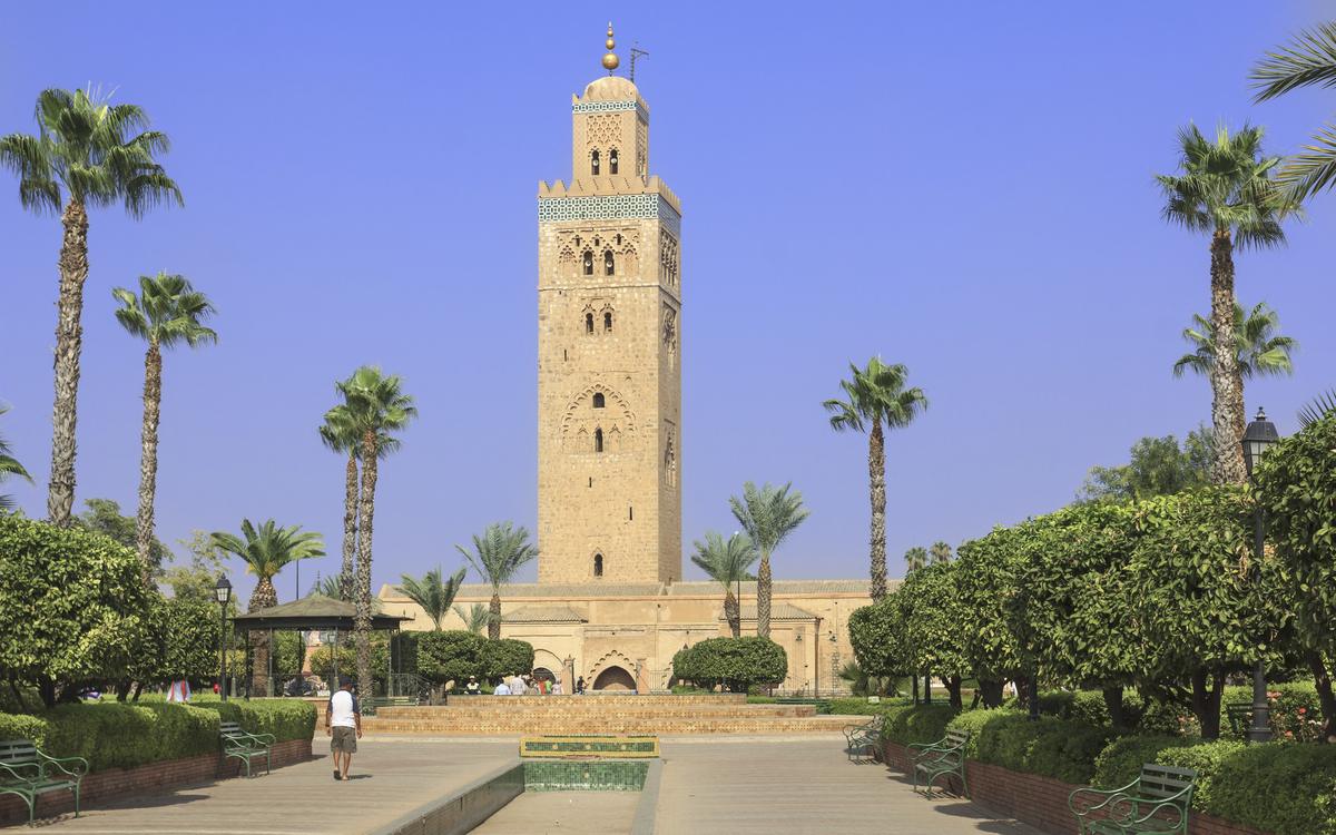 Koutoubia Moschee in Marrakesch, Marokko