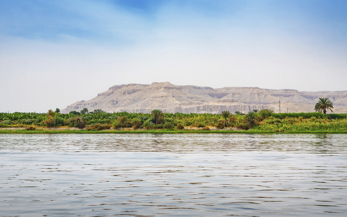 Nillandschaft in Ägypten