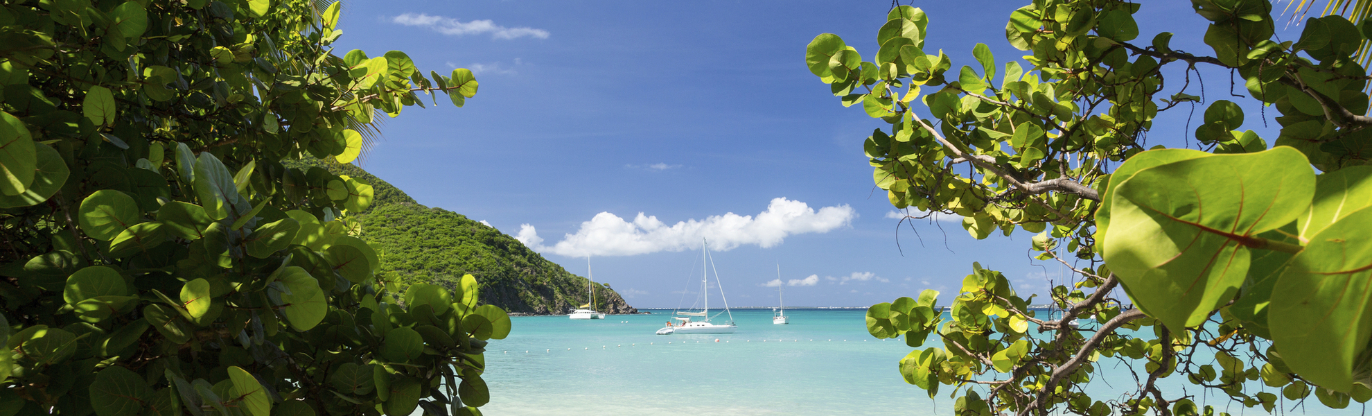 Strand von St Maarten, Karibik