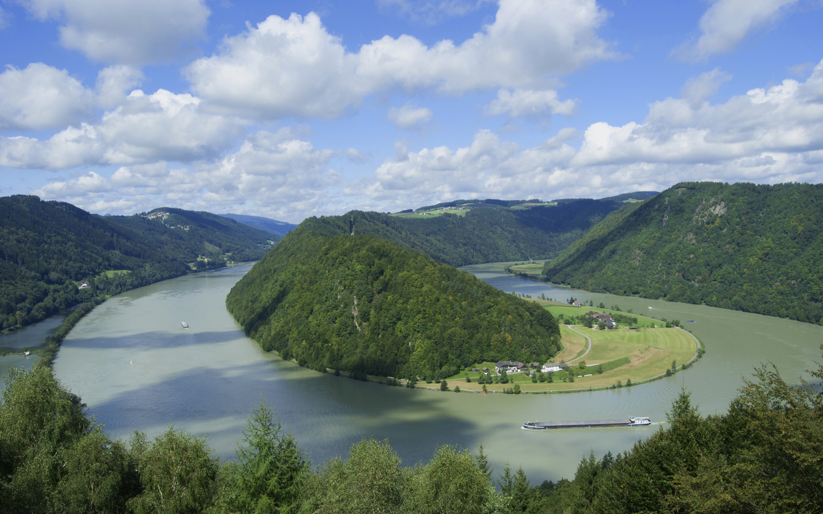 Schlögener Schlinge, Österreich