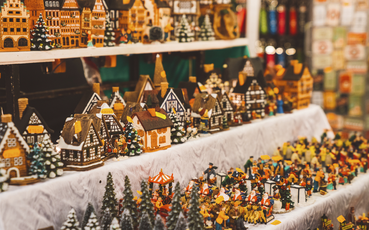 Weihanchtsstand in Frankfurt, Deutschland