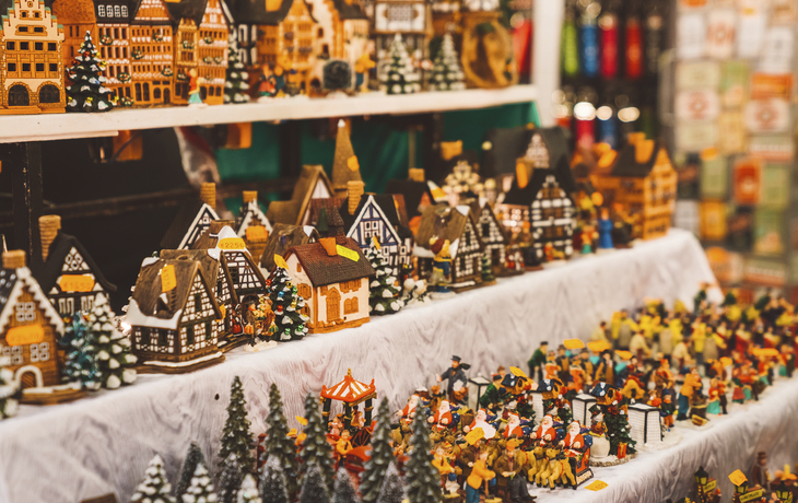 Weihanchtsstand in Frankfurt, Deutschland