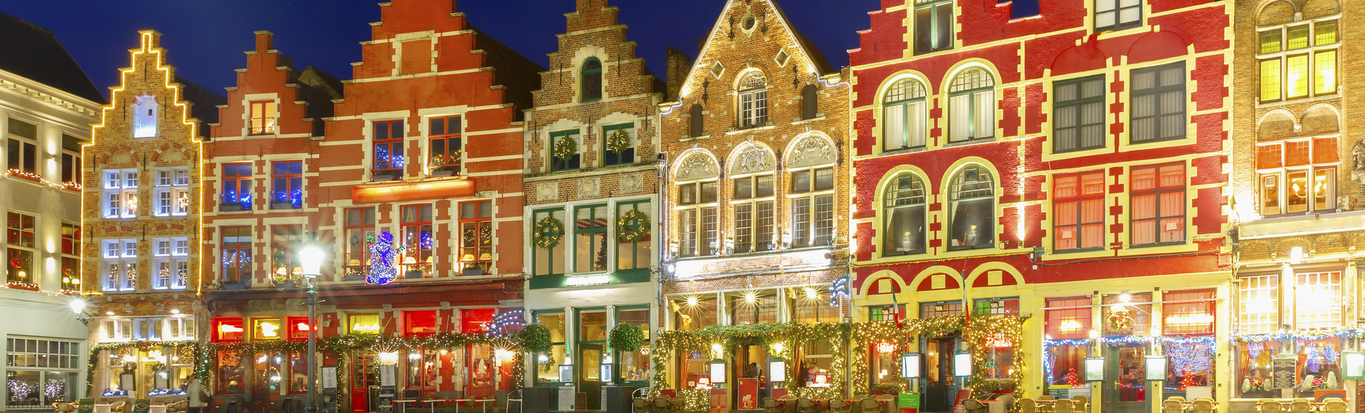 Der Weihnachtsmarkt in Bruegge, Belgien