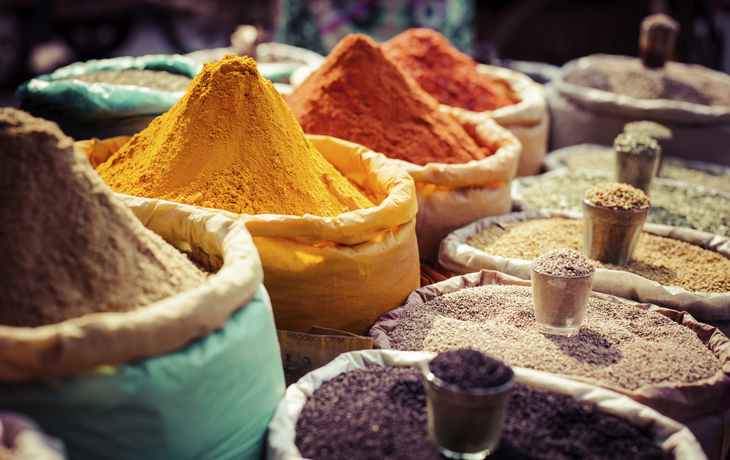 Gewürzmarkt in Indien