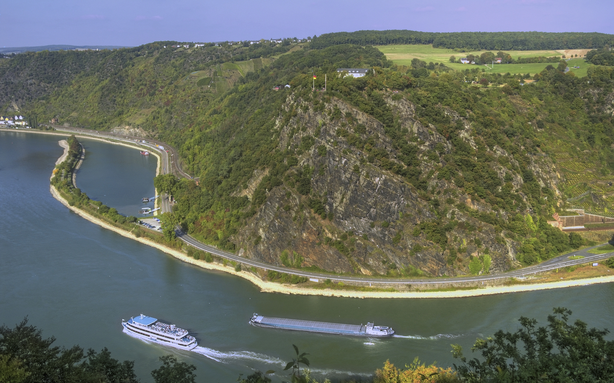 Die Loreley am Rhein, Deutschland
