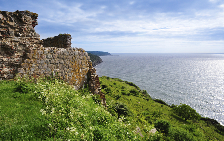 Hammershus auf der Insel Bornholm, Dänemark