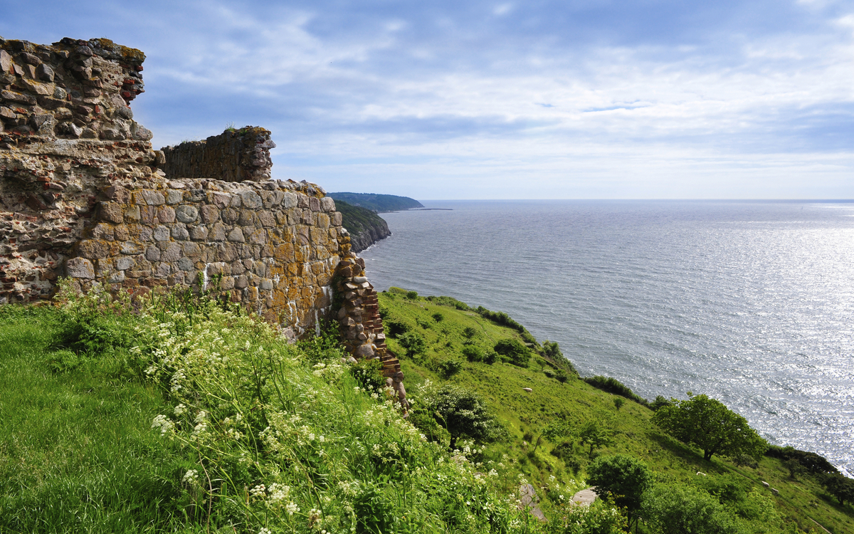 Hammershus auf der Insel Bornholm, Dänemark