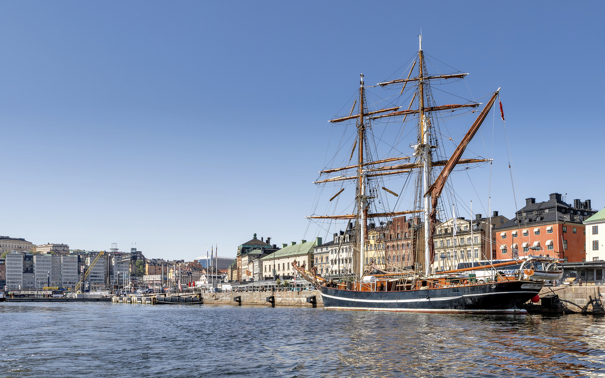 Segelboot 'Eye of the Wind' in Stockholm, Schweden