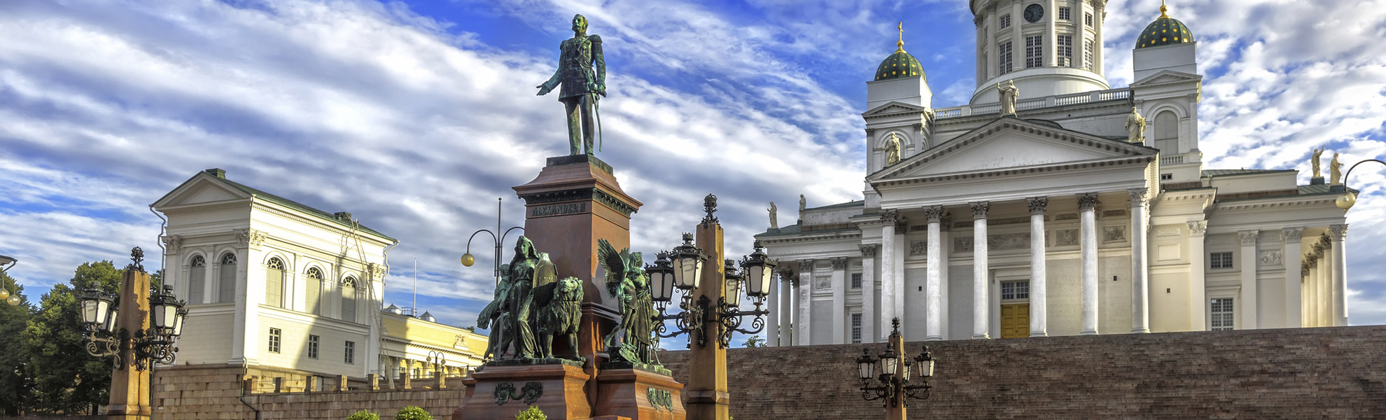 Senatsplatz und Dom in Helsinki, Finnland
