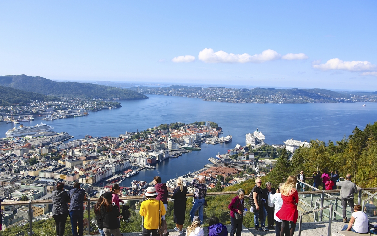Aussicht auf Bergen