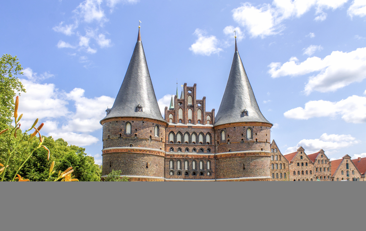 Das Holstentor in Luebeck, Deutschland