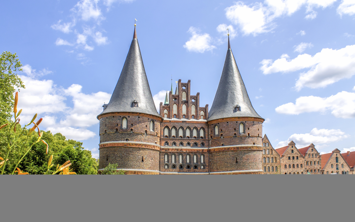 Das Holstentor in Luebeck, Deutschland