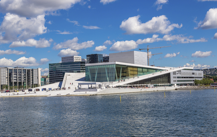 Oper an der Wasserfront von Oslo, Norwegen