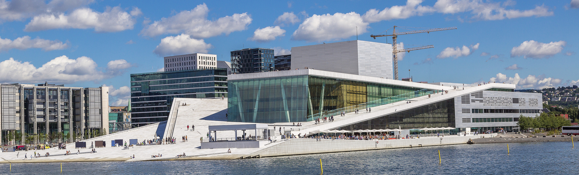 Oper an der Wasserfront von Oslo, Norwegen
