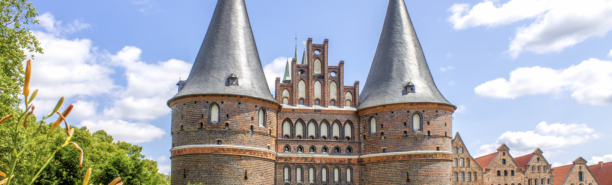 Das Holstentor in Luebeck, Deutschland