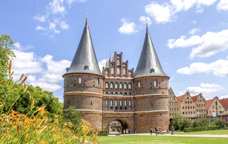 Das Holstentor in Luebeck, Deutschland