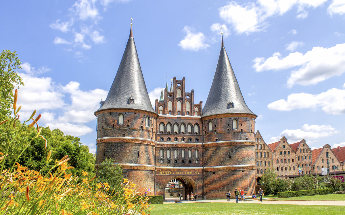 Das Holstentor in Luebeck, Deutschland