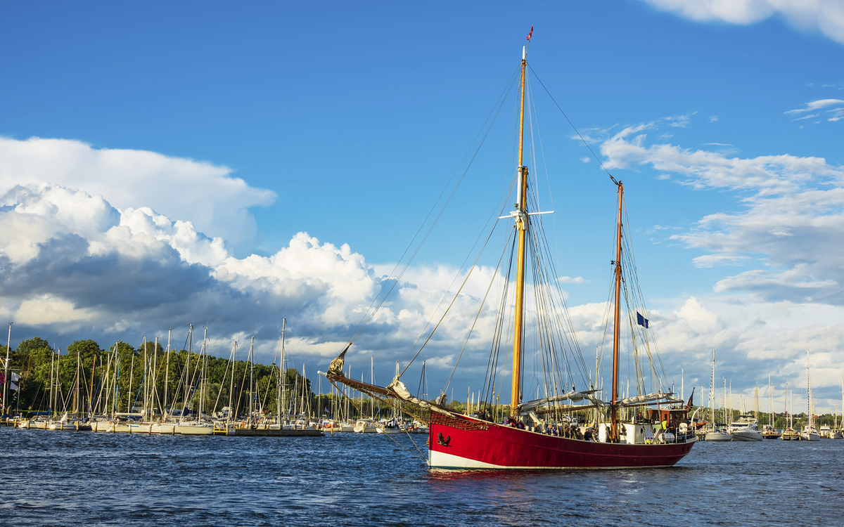 Segelevent 'Hanse Sail' in Rostock, Deutschland