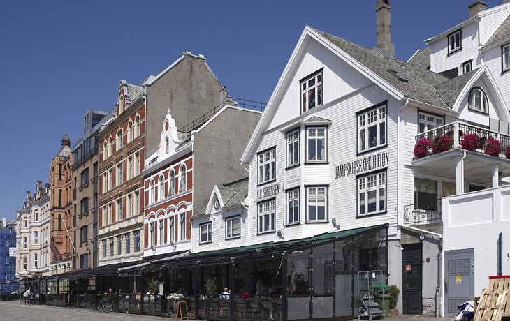 Häuser in Haugesund, Norwegen