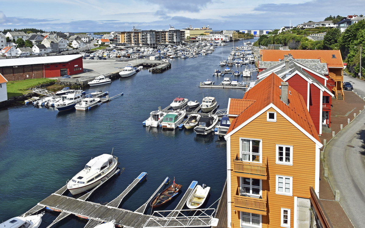 Hafen von Haugesund, Norwegen