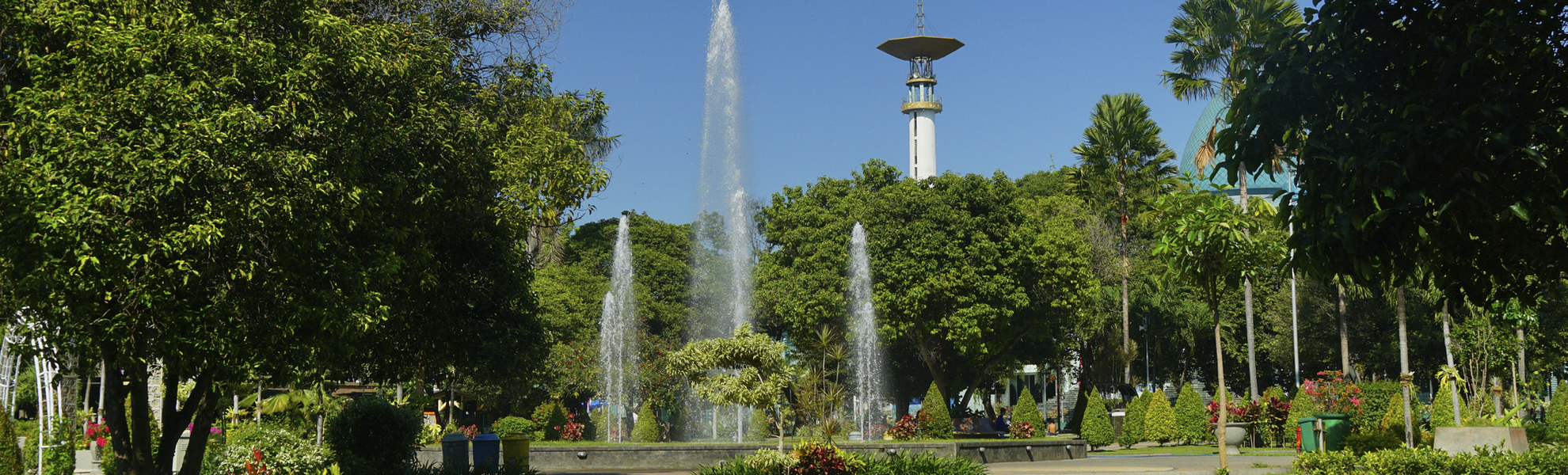 Stadtpark in Banyuwangi, Indonesien