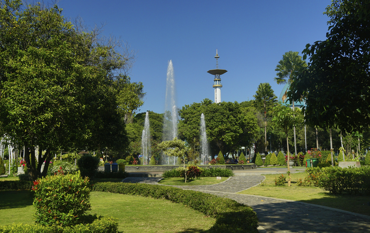 Stadtpark in Banyuwangi, Indonesien