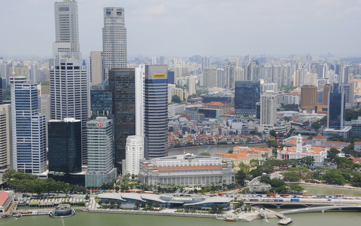 Skyline von Singapur