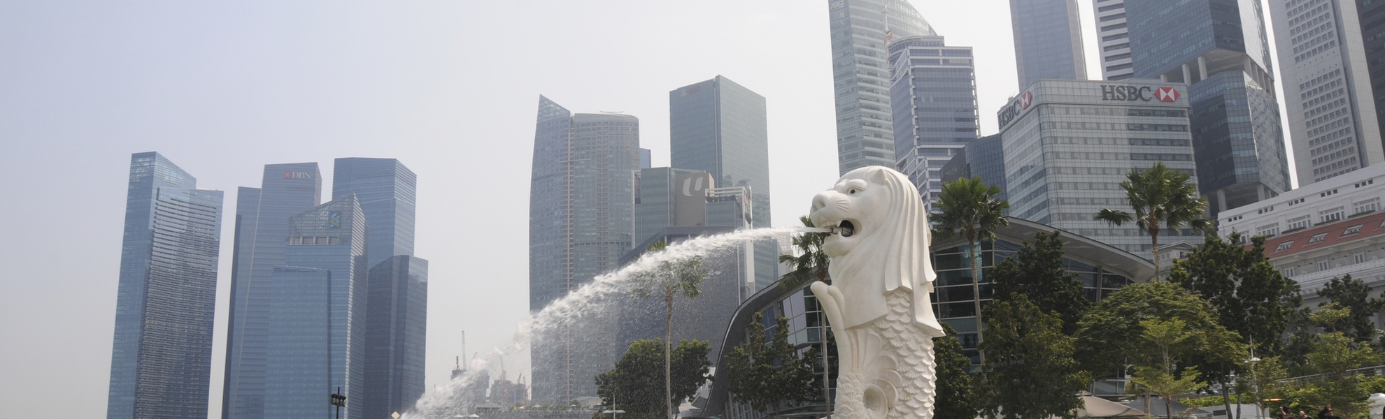 Wahrzeichen Merlion in Singapur