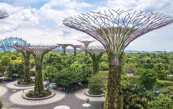 Einzigartige vertikale Gärten in Singapur